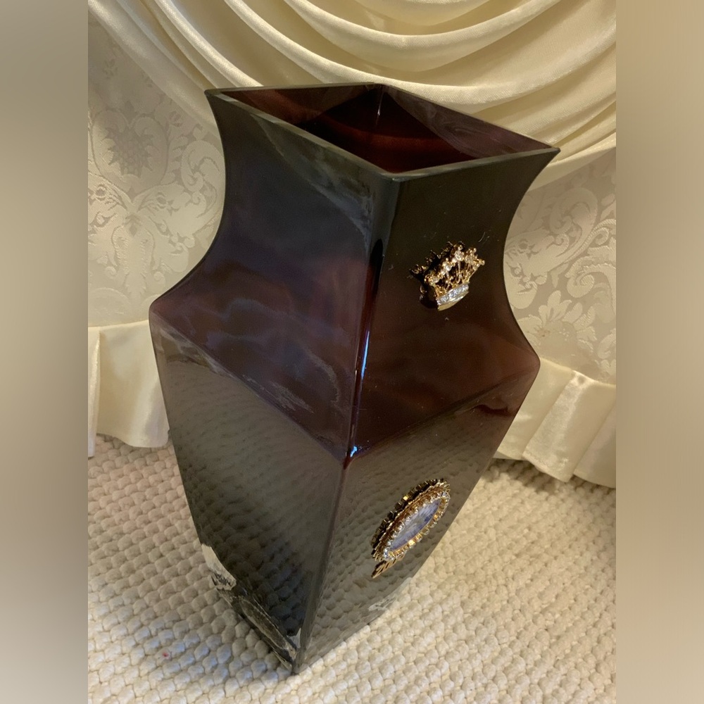 AMETHYST GLASS VASE - Picture 2 of 7